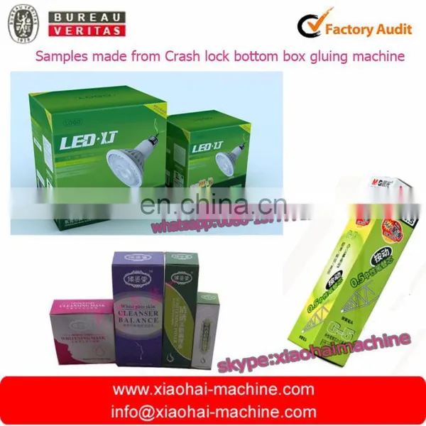 Automatic French Fry Box Folder Gluer Machine / Automatic Crash Lock Bottom Folding Machine photo-6