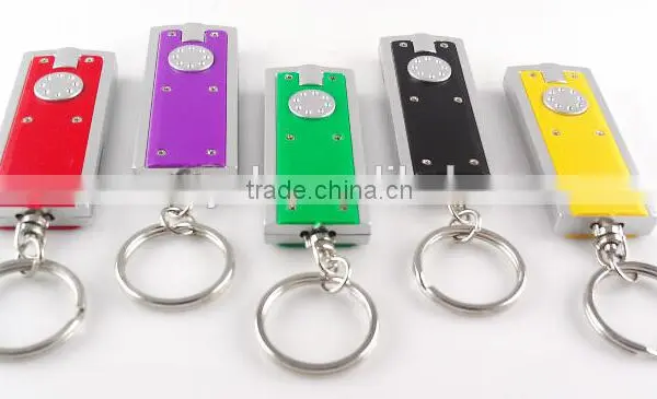 Custom Printing Logo Keychain Led Squeeze Light Key Fob Lighting photo-3