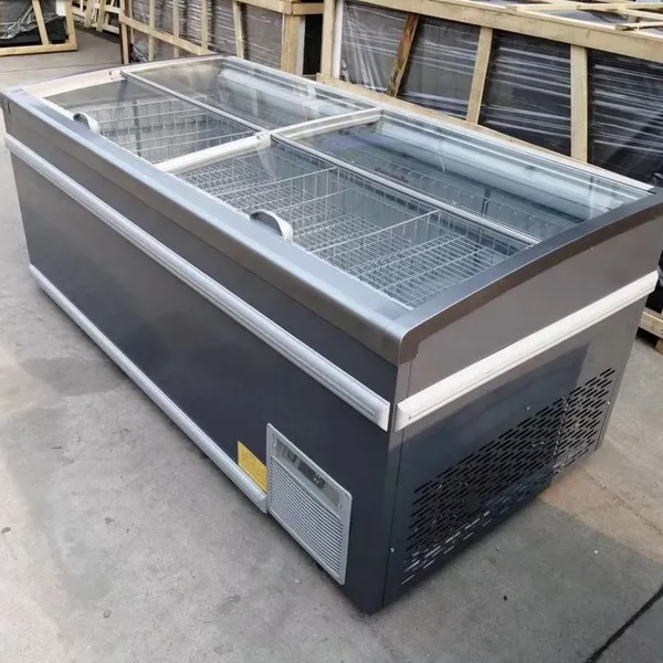 Supermarket Chest Freezer Combined Island Freezer Horizontal Display Freezer Sold in UK photo-5