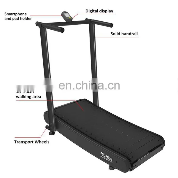Walking Treadmill no Electric Foldable Handle Home Fitness Home Curved Treadmill Low Price Easy to Move Save Sapce Treadmill photo-3