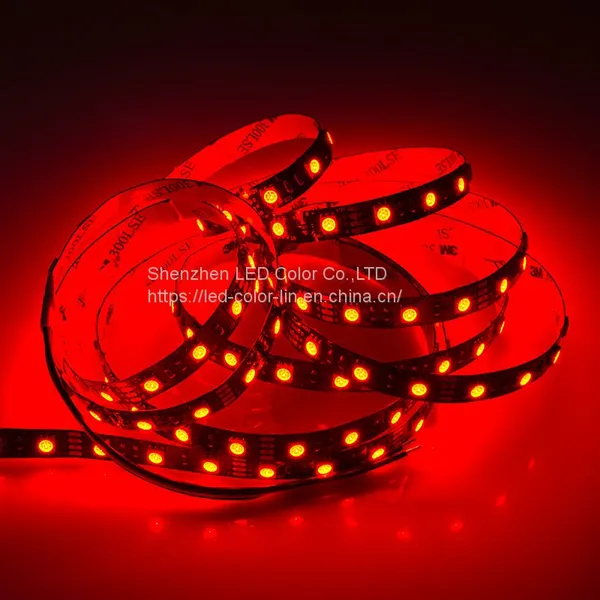 Black Pcb Digital Cuttable Rgb Indoor Led Strip Light for Factory photo-2