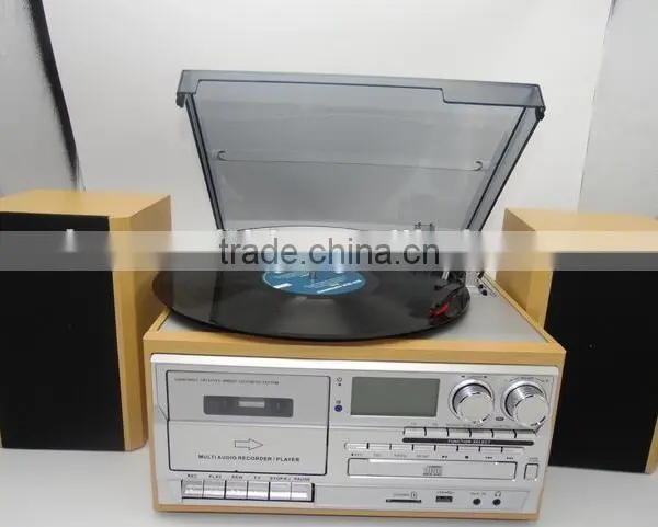 Wooden Vinyl Record Wholesale With Small MOQ, Cassette Player,USB Turntable photo-2