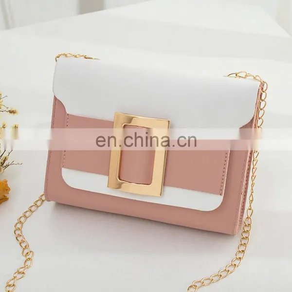 Summer 2020 Fashion Korean, Style Bump Color Small Square Package pu Stylish Shoulder Bag Black and White Ladies Bag/ photo-3