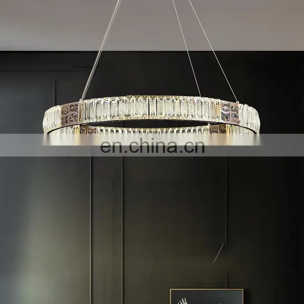 Роскошный стиль для жилой отделки. Светильник из кристалла с LED для гостиной и столовой
