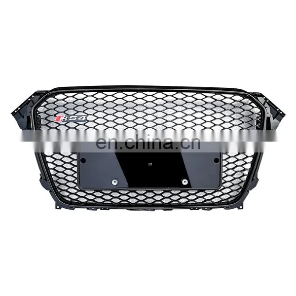 ABS Black Car Grill for Audi A4 B85 High Quality Front Bumper Honeycomb Mesh Facelift RS4 Grill 2013 2015 photo-3