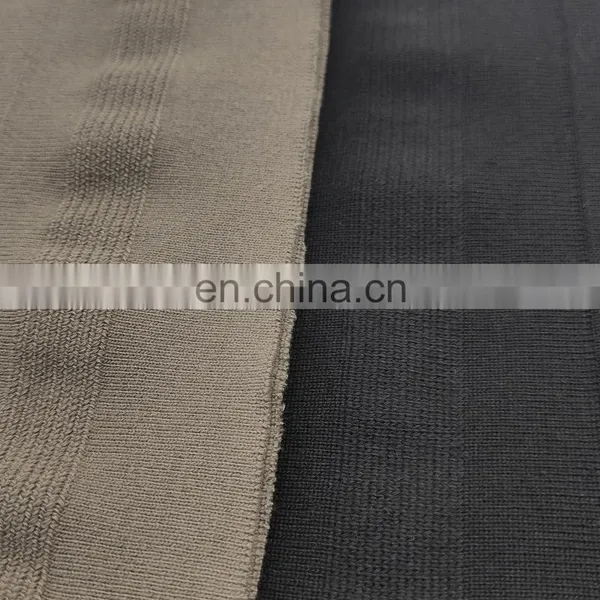 Low Price China Manufacturer Fashion Circular Jacket Sweater Flat Solid Rib Knit Fabric photo-3