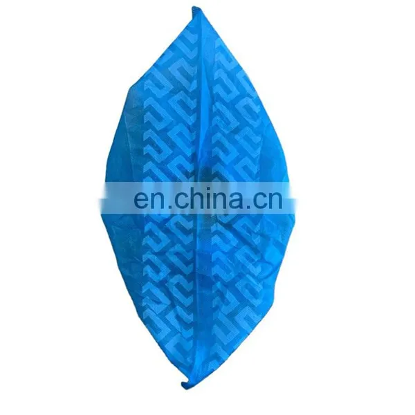 Factory Disposable Shoe Cover Waterproof pe Cpe pp Blue Anti Slip Dust Proof Cheap Bulk Shoe Cover photo-3