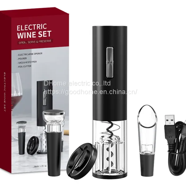 Electric Bottle Opener Set Gift Box Packaging Red Wine Wine Set Electric Bottle Opener Set（Wechat:13510231336） photo-2