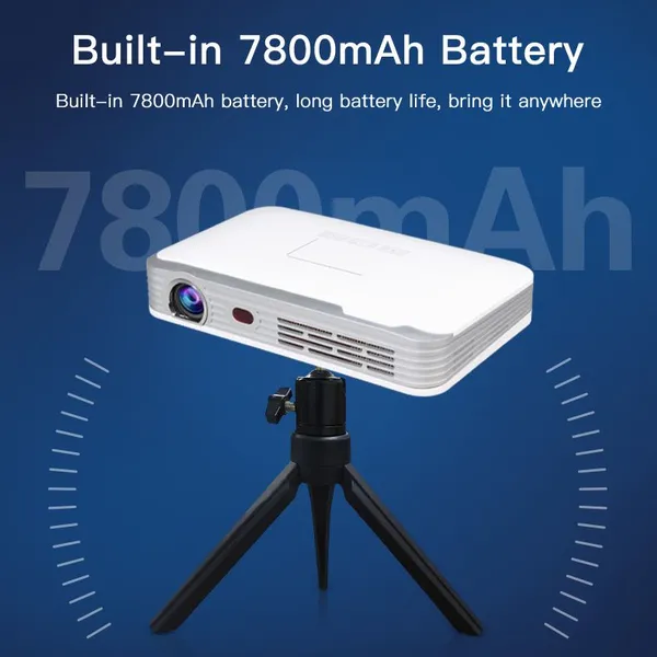 2024 New T9S 3D 4K HD DLP Mini Smart Pico Projector Portable Home Android Projector