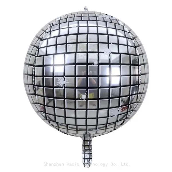 Bulk 22-Inch 4D Metallic Disco Foil Balloons for Birthday Bar Party Decorations Wholesale Supplies photo-2
