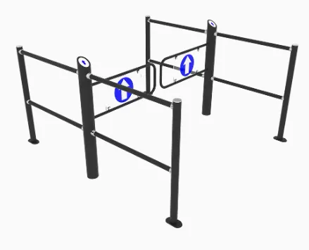 Fabrikpreis: Elektronische vollautomatische Schwenkbarriere (Metallturnstile) für Supermärkte photo-3
