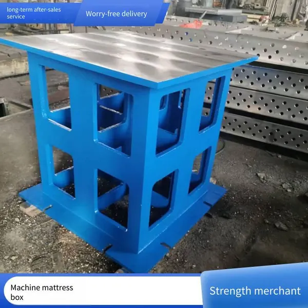 T-slot Cast Iron Square Box and Cushion Box, Workbench Scribing Equal-height Scraping and Scribing Right-angle Magnetic Table photo-4
