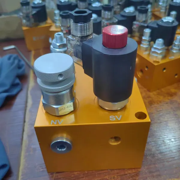 Hydraulic Directional Control Valve Cartridge Solenoid Lift Block ET-06 Manifold Block Excavator Block photo-4
