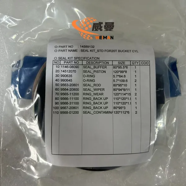 Volvo Hydraulic Boom Arm Bucket Cylinder Seal Kits 14515051 14589129 14515052 14589131 14515053 14589132 for EC200B EC210B EC210C photo-4