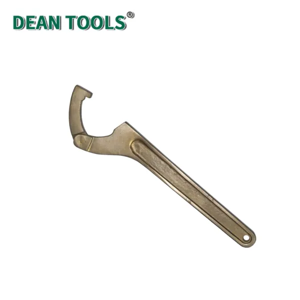 Non-Sparking Adjustable Hook Wrench Explosion Proof Hook Spanner Beryllium Copper Aluminum Bronze Industrial Hand Tool photo-2