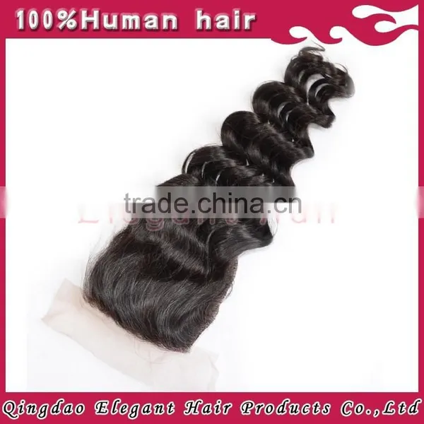 Best Selling Silk Base Closure Wholesale Natural Virgin Brazilian Hair Body Wave Closure photo-2