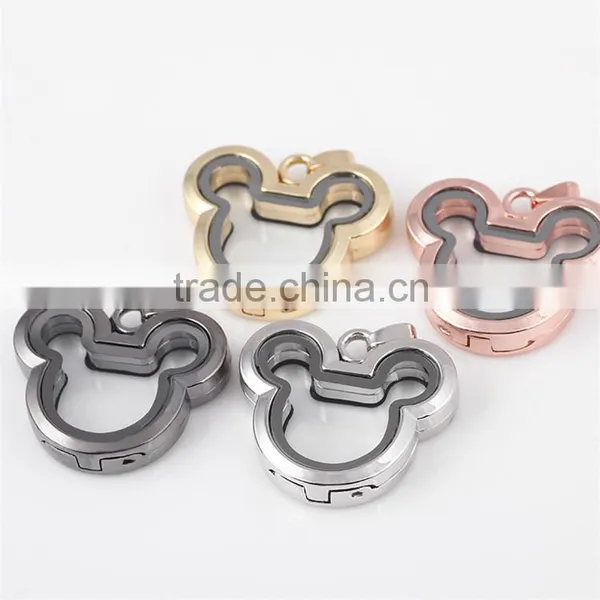 Little Rat Floating Locket Silver Pendant Alloy Floating Locket Pendants Floating Locket Charms photo-6