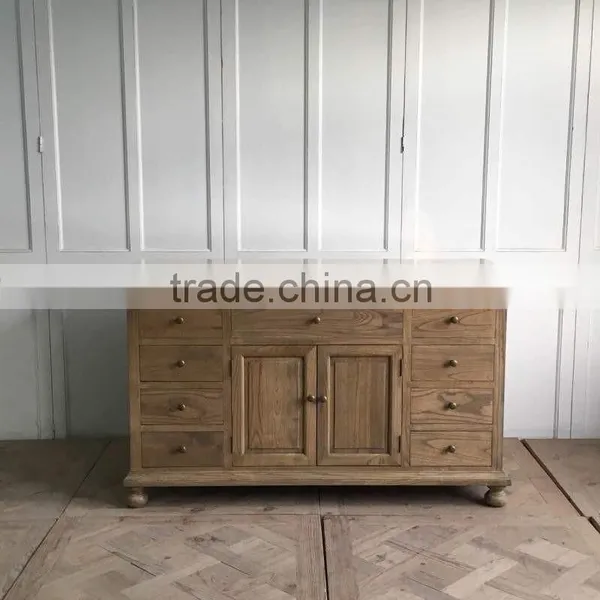 vintage style solid wood bathroom cabinet