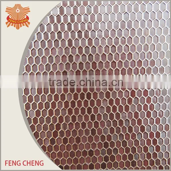 1.0mm Thickness Clear Grain Synthetic Embossed pu Shoe Leather photo-4