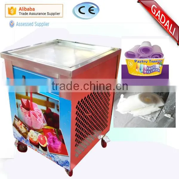 Hot Sale Single Square Pan Ice Pan Machine Price, Ice Pan Ice Cream Machine(ZQR500) Quality Choice