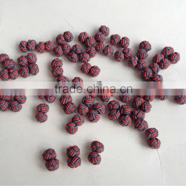 Hand Made Cufflinks, Double Ball Silk Knot Cufflink