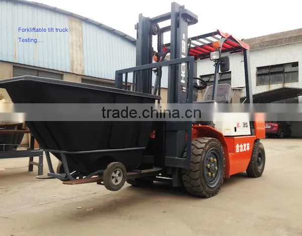 Tilt Truck, 1 Cu. Yd. Volume Capacity, 1200 Lb. Load Capacity, Heavy-Duty Forkliftable Hopper Type photo-4