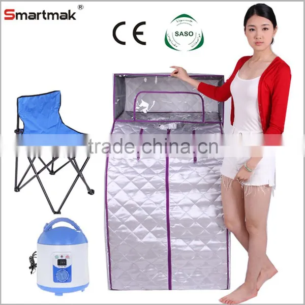 CE SASO Portable Mini Steam Sauna Price With Head Cover photo-2