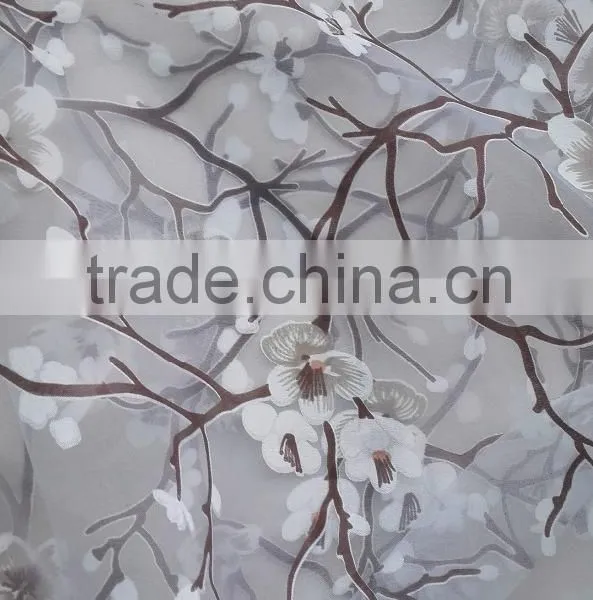 35% Polyester 65% Rayon Organza Fabric Skirt Curtain Fabric photo-5