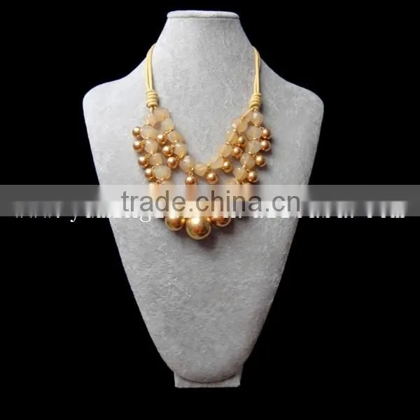 new model emerald beads necklace making supplies