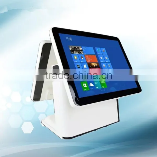 Hot-sale Touch Screen Pos Terminal Dual Screen Pos Terminal for Supermarket Gc066