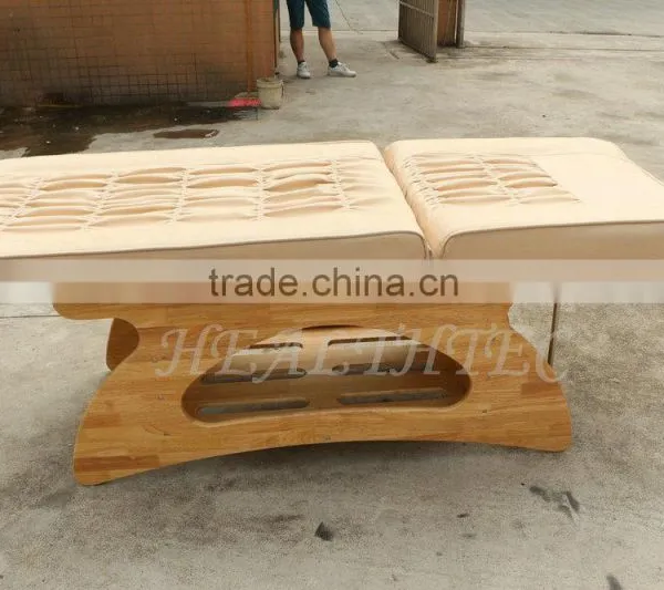 Wooden Spa Salon Oil Sex Bed Thai Massage Bed photo-6