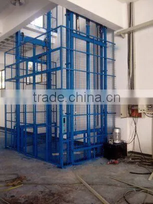 Lead Rail Hydraulic Cargo Lift/hydraulic Lift Elevator/fixed Chain Lift Platform/ Arm Lift Platform photo-3