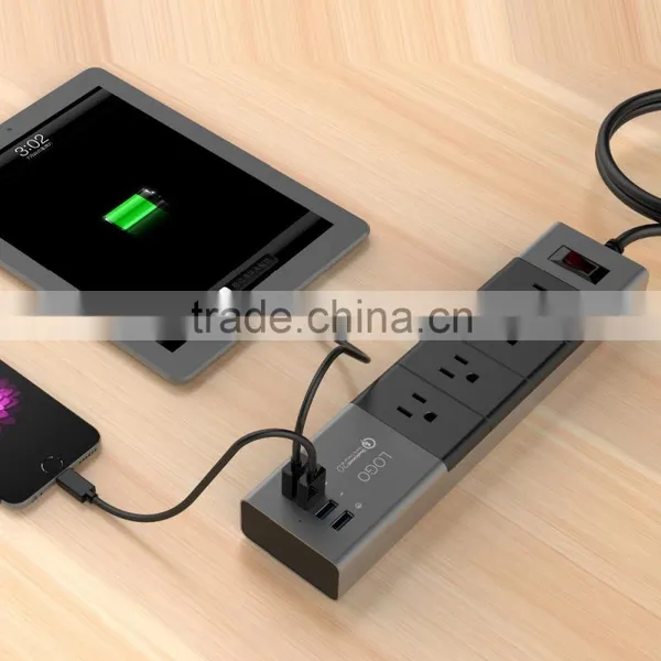 Wall Multi Outlet Commercial Outlet Socket,cable Wall Socket,home AC Power Wall Socket With Cell Phone Charger photo-2