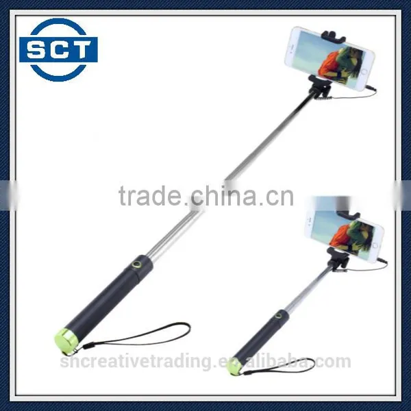 Mini Wire Controlled Extendable Selfie Stick Monopod for IOS & Android Phones photo-2