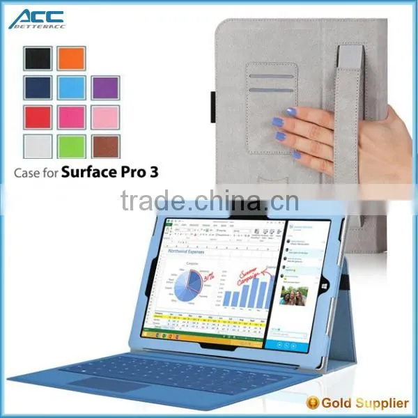 tablet leather case for microsoft surface pro 3