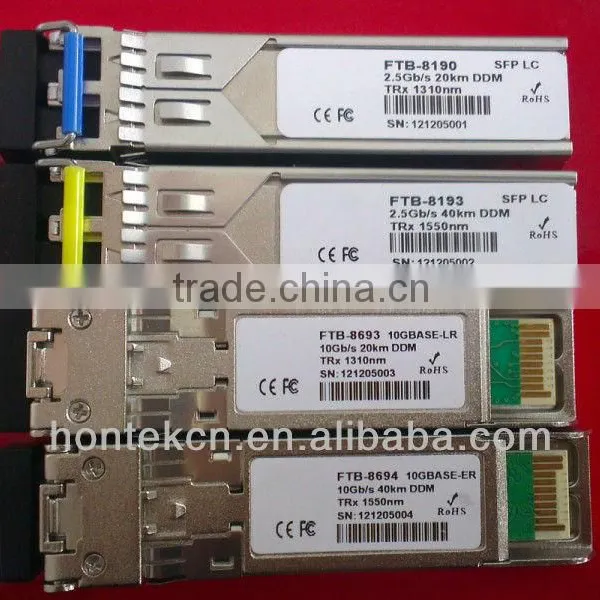 SFP 10Gb/100Gb/1000Gbbase-tx 20km/40km/120km SFP 1310nm/1550nm DDM SFP