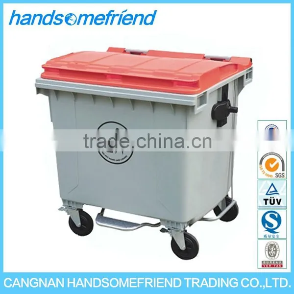 1100 Liters Plastic Trash Can,large Plastic Dustbin,garbage Container photo-2