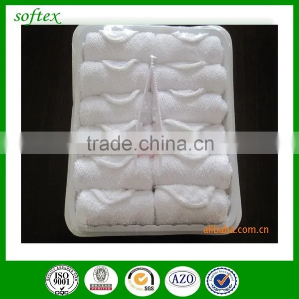 Disposable 100% Cotton Terry Hot Serving Tray Airline Towel photo-3