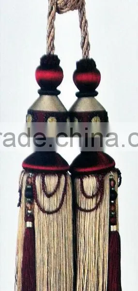 Great Creator High Quality Curtain Tieback Rope With Tassel Fringe