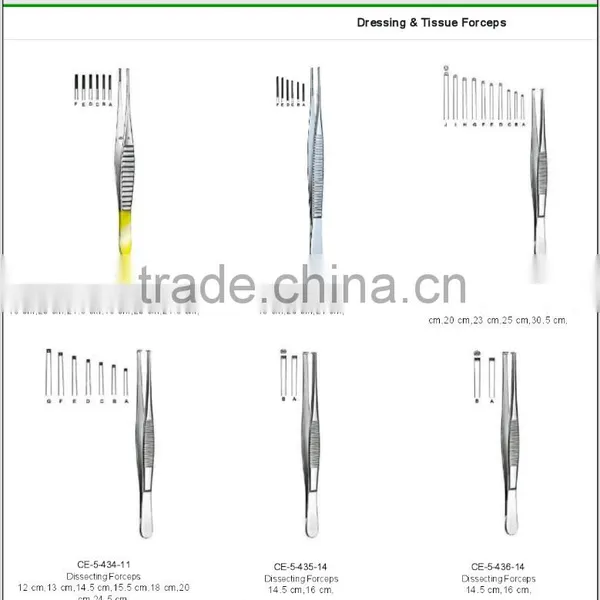 Standard Professional Dressing Forcep/ Stainless Steel Surgical Instruments photo-6