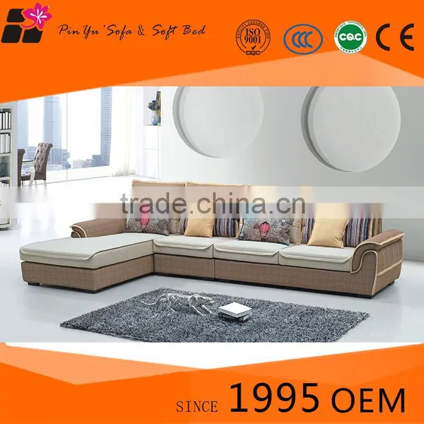 Simple Design American Style Living Room Furniture L Shape Sofa