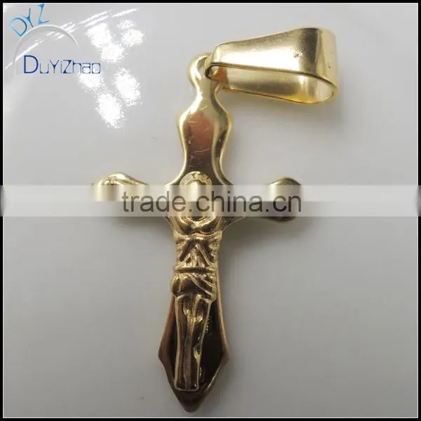 Hot Sale Stainless Steel Cross Charms, Mini Cross Pendant photo-2