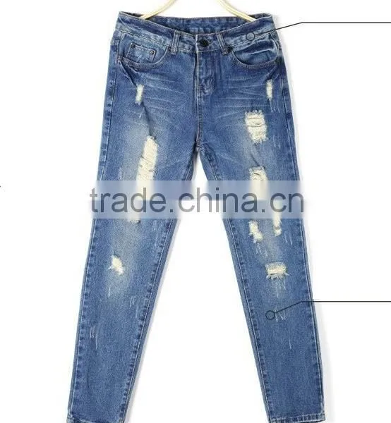 Denim Jeans Pants - Mens Denim Jeans Pants - Hot Sell European Fashion Style High Quality Wash Men Denim Jeans Pants photo-3