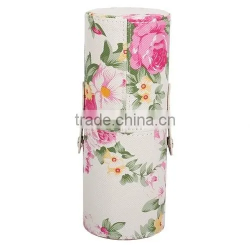 Peony PU Leather Cup Holder Storage Case for Makeup Brushes Tool photo-2