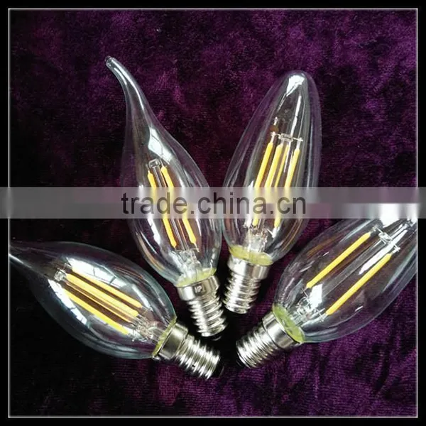 Frosted Candle C35 E14 2W LED Filament Bulb 360 Degree Constant Current photo-5