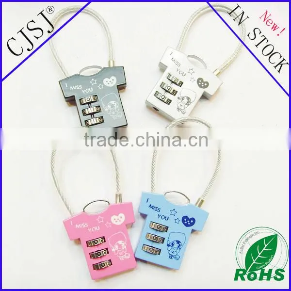 Competitive Price Custom Clothes Shape Cheap Combination Lock Wholesale photo-3