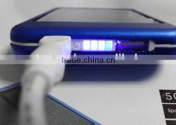 Aluminium Material Solar Charger With 4 LED Indicator, Colorful Mobile Solar Charger, Company Promotion Gift Solar Power Bank photo-6