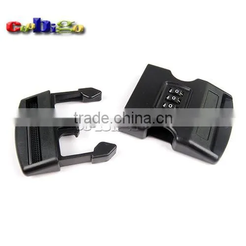 2" Webbing Password Safety Detach Buckle Plastic for Travel Luggage Backpack #FLC418-50B photo-2