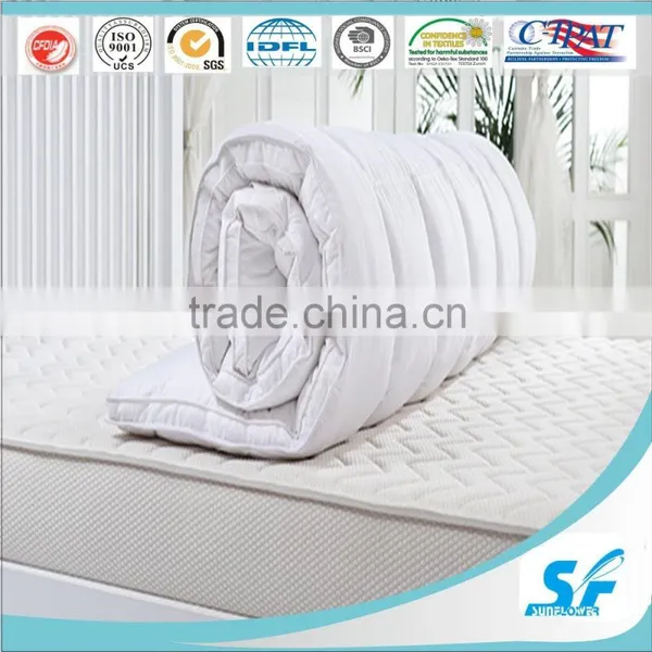 Cotton Fabric and Luxury Goose Down Mattress Topper for Hotel photo-3