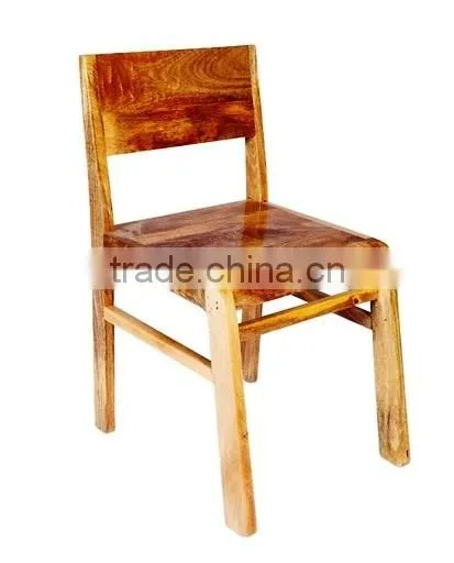 RETRO BEST QUALITY MANGO WOOD DINING CHAIR , SOLID WOOD DINING CHAIR NATURAL FINISHED